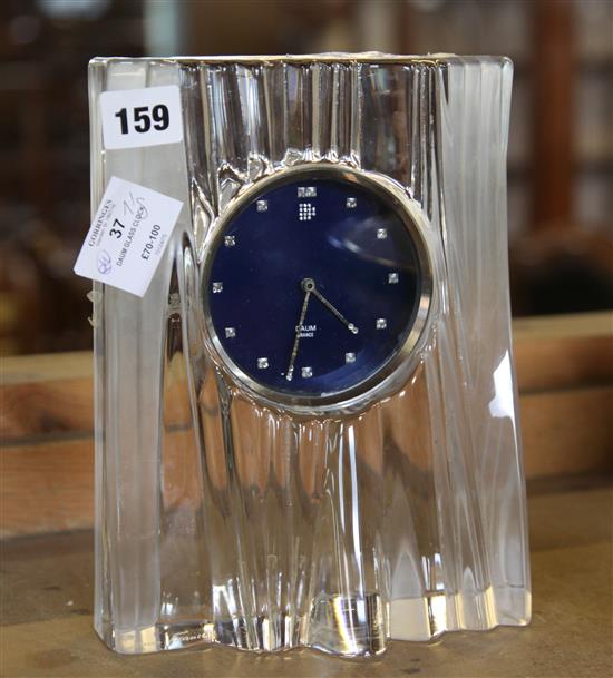 Daum glass clock